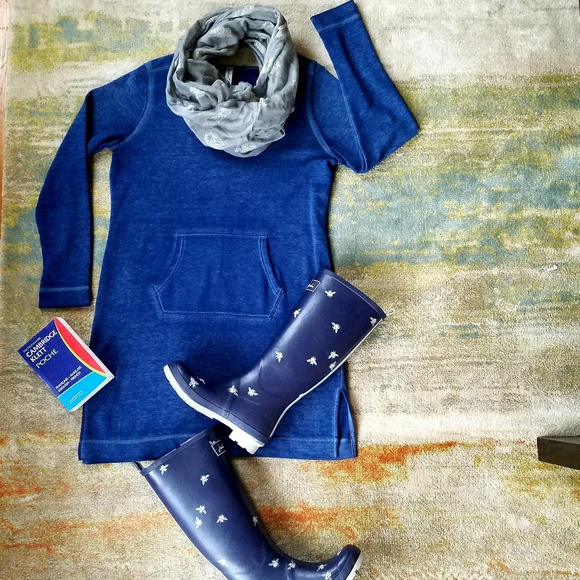 Comfy Sweatshirt Tunic w Kangaroo Pocket, Sz XL - Picture 7 of 7